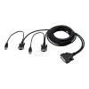 Belkin OmniView ENTERPRISE Series Dual-Port KVM Cable 6 Ft. USB F1D9401-06